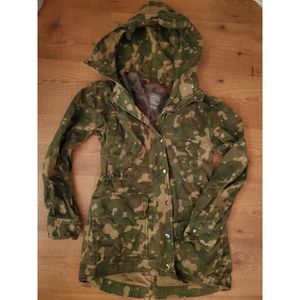Camo 2 in 1 parka utility jacket